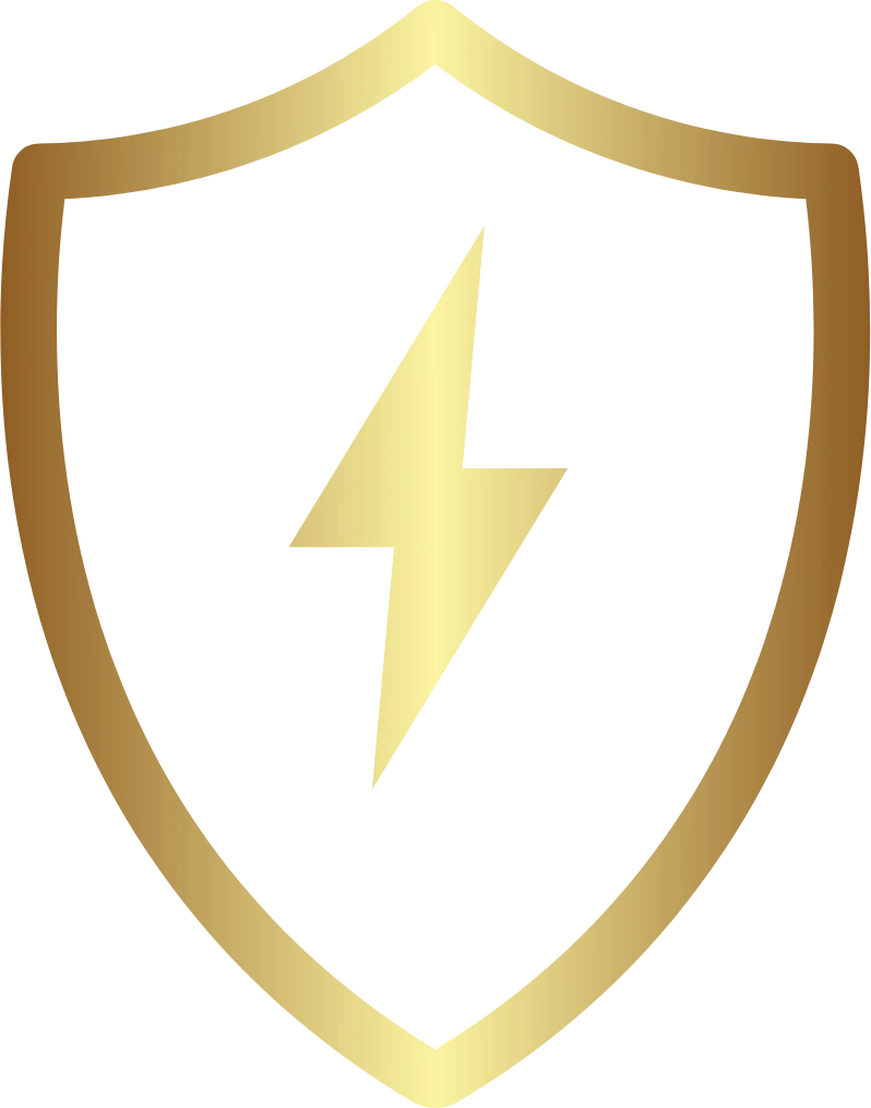KMB Electric shield and bolt logo
